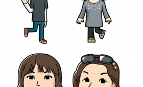 似顔絵(モバイルアスキー)