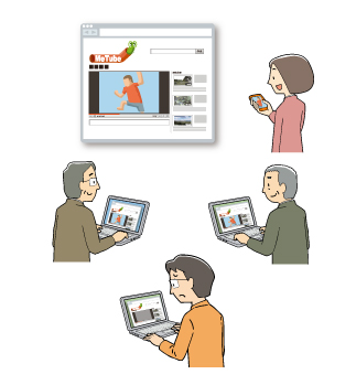  日本文教出版・「情報」教科書 教育・教材  イラスト　漫画　イラストレーター